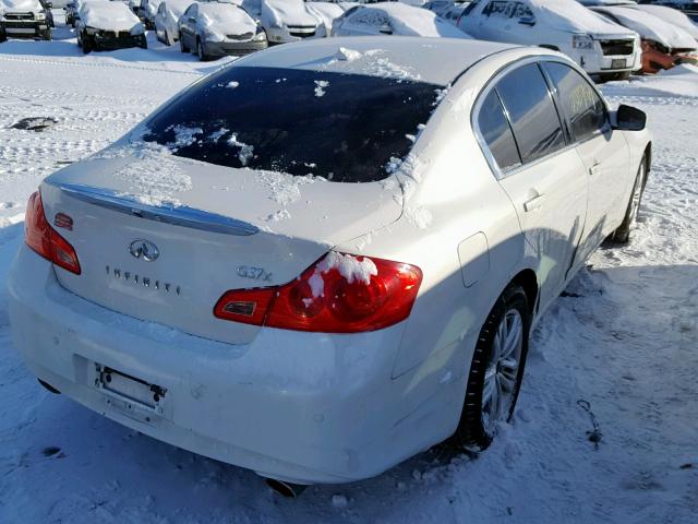 JN1CV6ARXCM674042 - 2012 INFINITI G37 WHITE photo 4