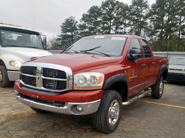 1D7KS28C56J234320 - 2006 DODGE RAM 2500 S RED photo 2