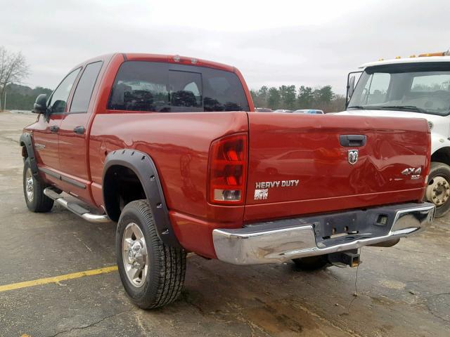 1D7KS28C56J234320 - 2006 DODGE RAM 2500 S RED photo 3