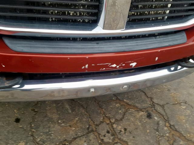 1D7KS28C56J234320 - 2006 DODGE RAM 2500 S RED photo 9