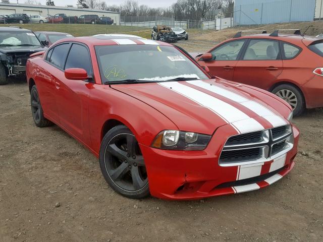 2C3CDXHGXDH643747 - 2013 DODGE CHARGER SX RED photo 1