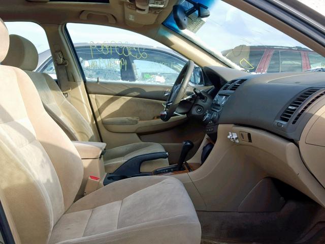 1HGCM56643A041841 - 2003 HONDA ACCORD EX BEIGE photo 5