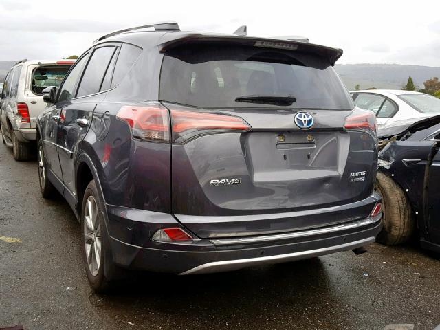 JTMDJREVXHD125728 - 2017 TOYOTA RAV4 HV LI CHARCOAL photo 3