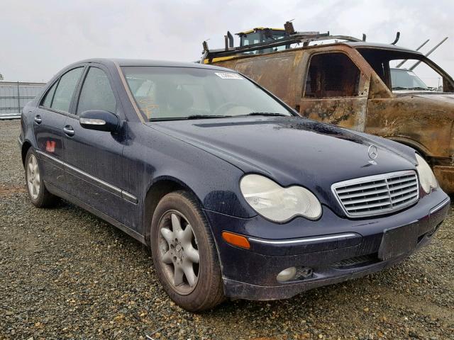 WDBRF61J04A562849 - 2004 MERCEDES-BENZ C 240 BLUE photo 1