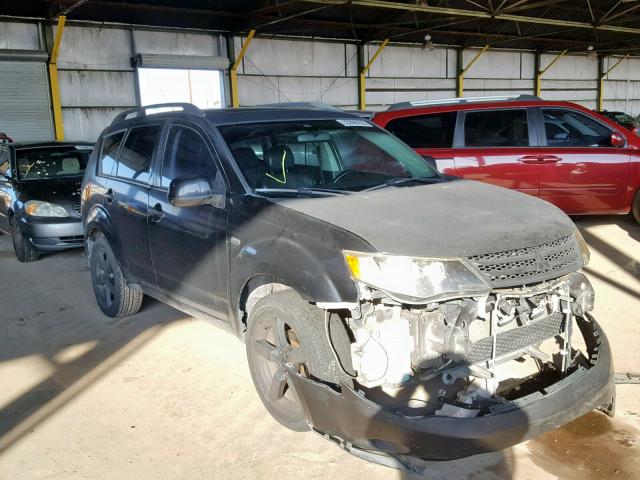 JA4MT41X07U009323 - 2007 MITSUBISHI OUTLANDER BLACK photo 1