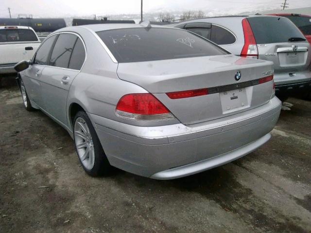 WBAGN63544DS54283 - 2004 BMW 745 LI SILVER photo 3