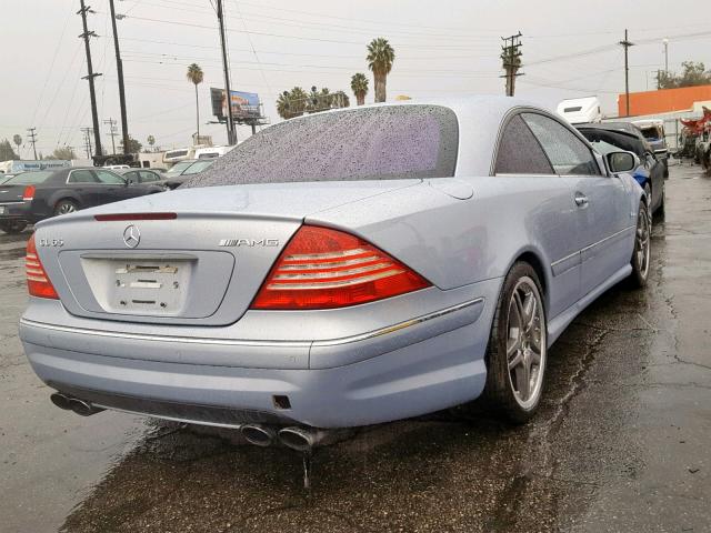 WDBPJ79J25A046039 - 2005 MERCEDES-BENZ CL 65 AMG BLUE photo 4