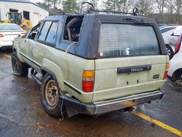 JT4RN62S1H0171099 - 1987 TOYOTA 4RUNNER RN GREEN photo 3