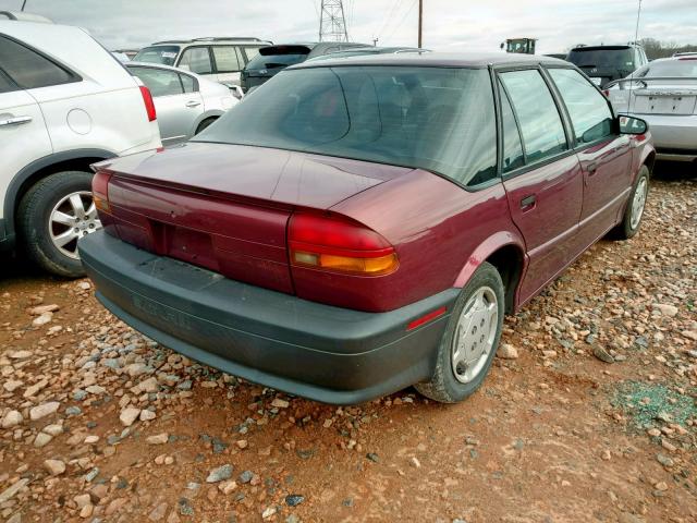 1G8ZH5283SZ104989 - 1995 SATURN SL1 BURGUNDY photo 4