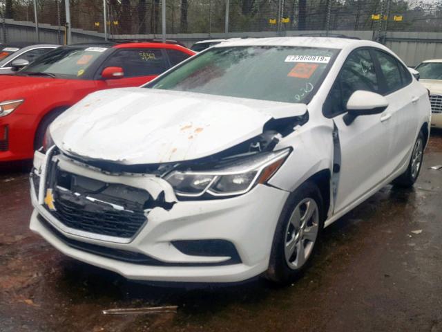 1G1BC5SM9J7231252 - 2018 CHEVROLET CRUZE LS WHITE photo 2