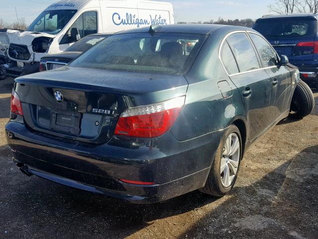 WBANV1C59AC157446 - 2010 BMW 528 XI GREEN photo 4