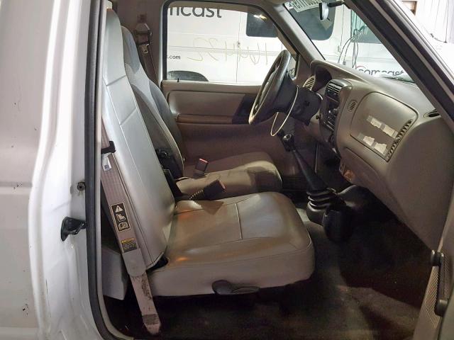 4F4YR12D51TM21489 - 2001 MAZDA B2300 WHITE photo 5