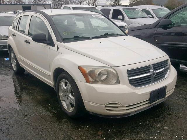 1B3HB48B98D781973 - 2008 DODGE CALIBER SX WHITE photo 1