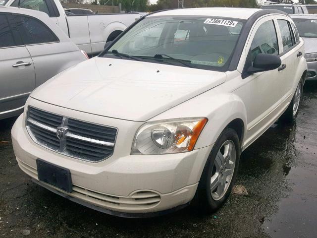 1B3HB48B98D781973 - 2008 DODGE CALIBER SX WHITE photo 2