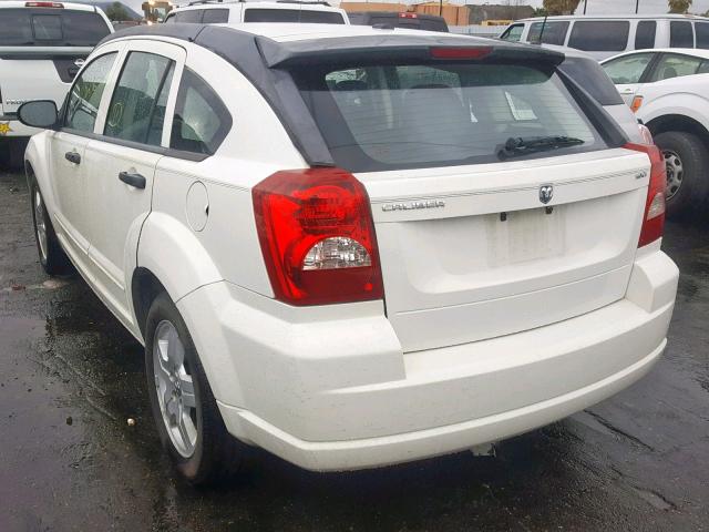 1B3HB48B98D781973 - 2008 DODGE CALIBER SX WHITE photo 3