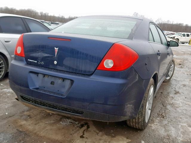 1G2ZJ57B294273167 - 2009 PONTIAC G6 BLUE photo 4