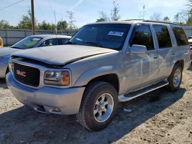 1GKEK13R1YR151019 - 2000 GMC YUKON DENA SILVER photo 2