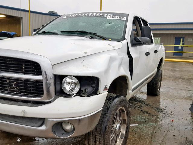 3D7KU28683G765335 - 2003 DODGE RAM 2500 S WHITE photo 9