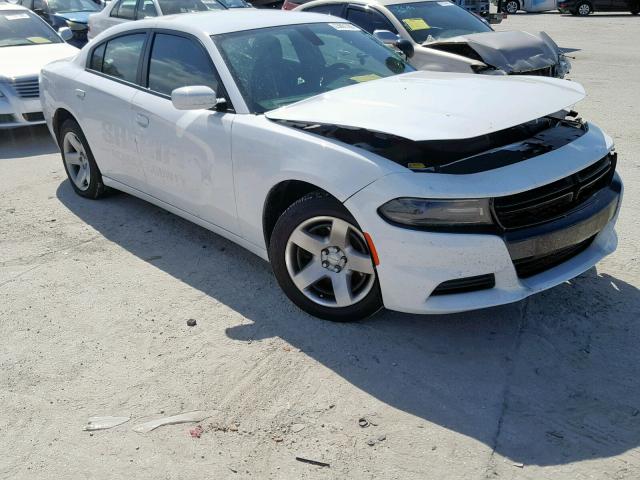 2C3CDXAG5JH247277 - 2018 DODGE CHARGER PO WHITE photo 1