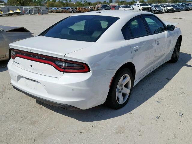 2C3CDXAG5JH247277 - 2018 DODGE CHARGER PO WHITE photo 4