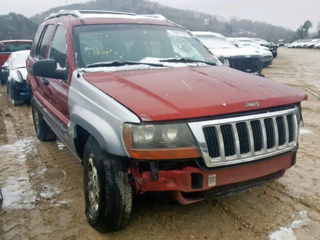 1J4GW48S31C720137 - 2001 JEEP GRAND CHER RED photo 1