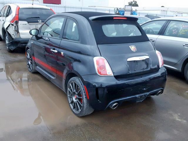 3C3CFFJH4DT744684 - 2013 FIAT 500 ABARTH BLACK photo 3