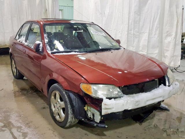 JM1BJ225320551780 - 2002 MAZDA PROTEGE DX RED photo 1