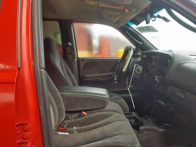 1B7GL2AN9YS743297 - 2000 DODGE DAKOTA QUA RED photo 5