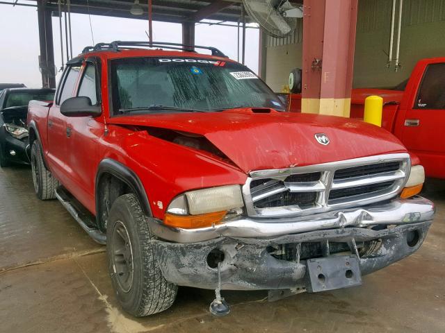 1B7GL2AN9YS743297 - 2000 DODGE DAKOTA QUA RED photo 9