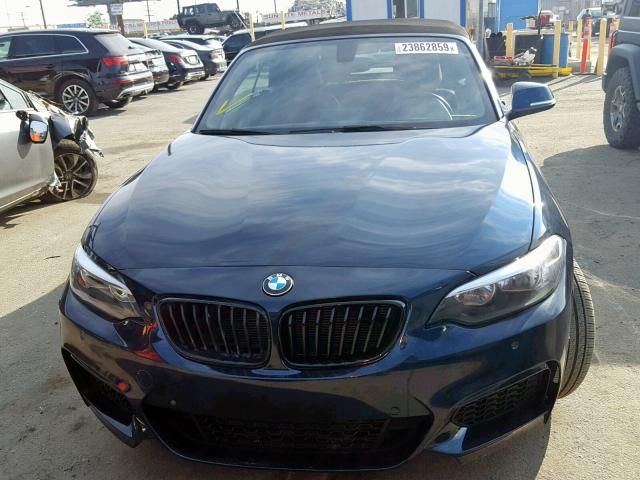 WBA1L9C5XGV325529 - 2016 BMW 228 XI BLUE photo 9