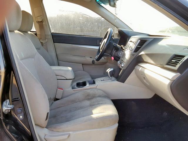 4S3BMBB61B3225393 - 2011 SUBARU LEGACY 2.5 BLACK photo 5