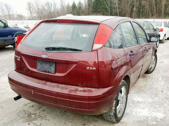 1FAFP37N16W169531 - 2006 FORD FOCUS ZX5 RED photo 4