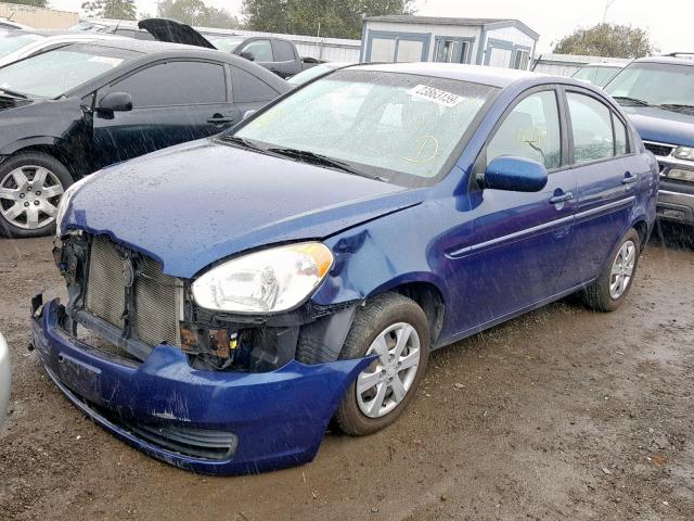 KMHCN4ACXBU612180 - 2011 HYUNDAI ACCENT GLS BLUE photo 2