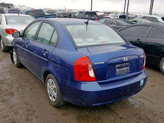 KMHCN4ACXBU612180 - 2011 HYUNDAI ACCENT GLS BLUE photo 3