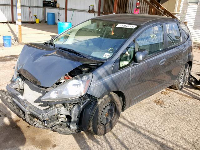 JHMGE8H30DC005604 - 2013 HONDA FIT CHARCOAL photo 2