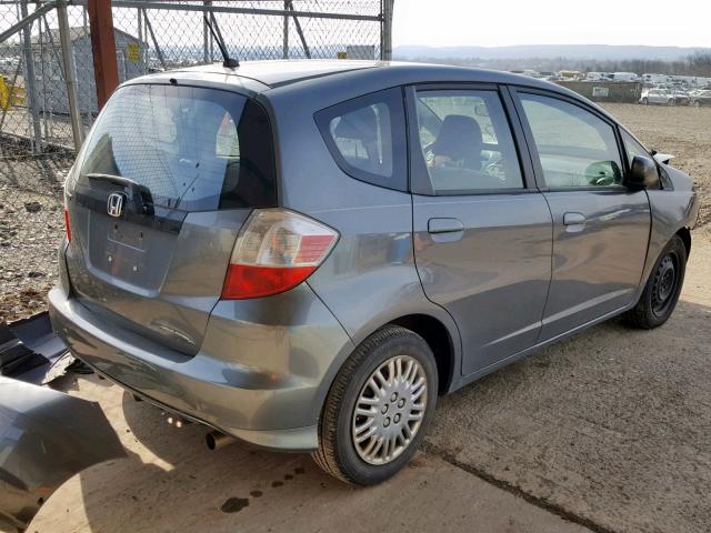 JHMGE8H30DC005604 - 2013 HONDA FIT CHARCOAL photo 4