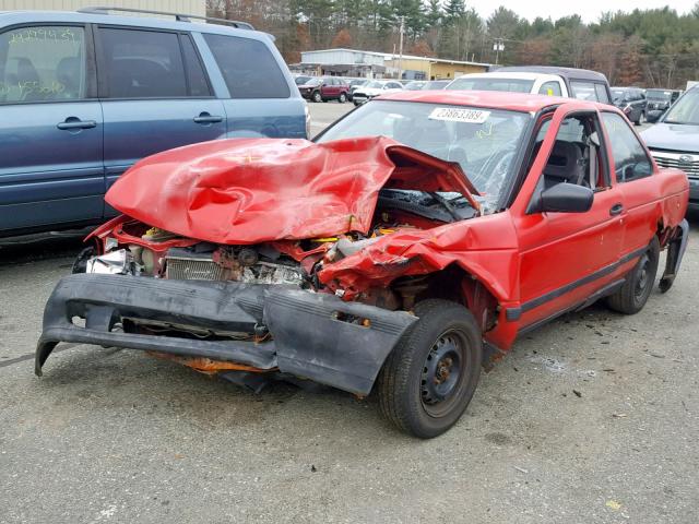 1N4EB32A2PC756256 - 1993 NISSAN SENTRA E RED photo 2