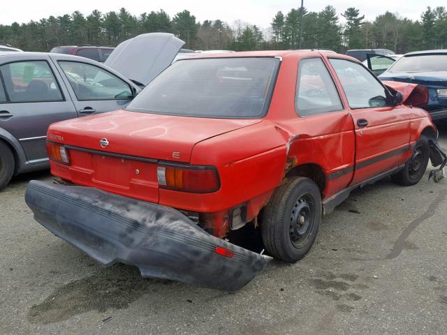 1N4EB32A2PC756256 - 1993 NISSAN SENTRA E RED photo 4