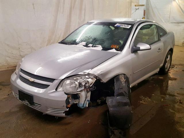 1G1AT18H397239504 - 2009 CHEVROLET COBALT LT SILVER photo 2