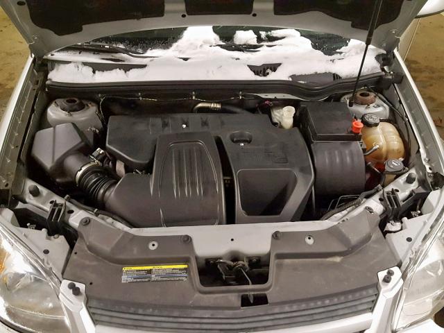 1G1AT18H397239504 - 2009 CHEVROLET COBALT LT SILVER photo 7