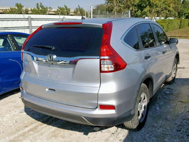 2HKRM3H39GH540049 - 2016 HONDA CR-V LX SILVER photo 4