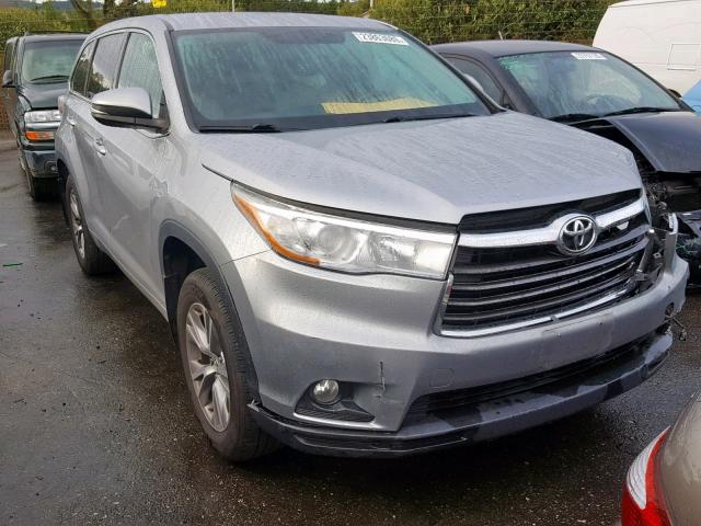 5TDBKRFH2FS196243 - 2015 TOYOTA HIGHLANDER BLUE photo 1