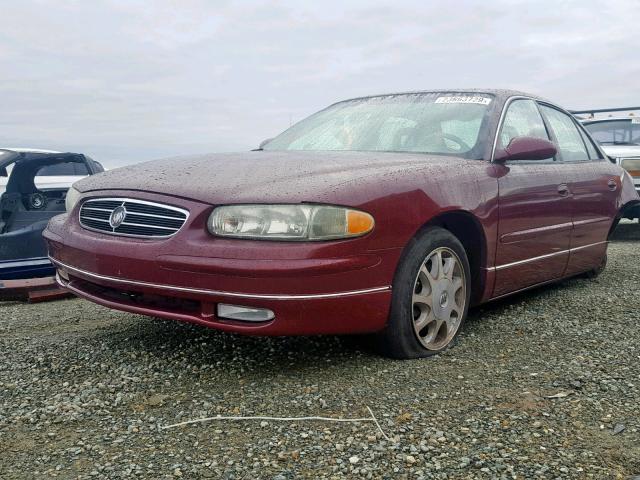 2G4WB52K8W1480054 - 1998 BUICK REGAL LS MAROON photo 2