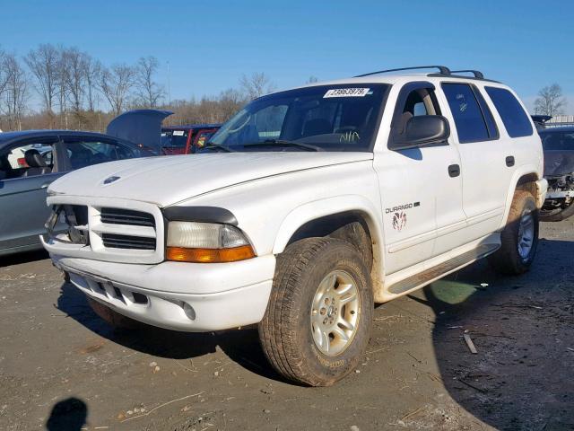 1B4HS28N31F559336 - 2001 DODGE DURANGO WHITE photo 2