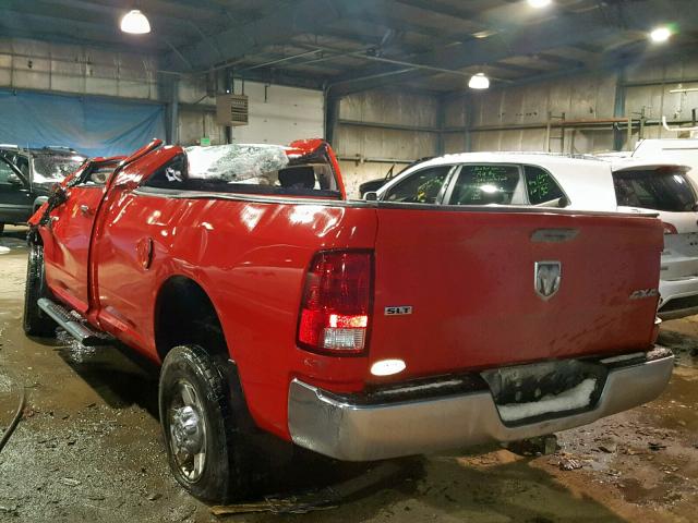 3D7LT2EL9BG577696 - 2011 DODGE RAM 2500 RED photo 3