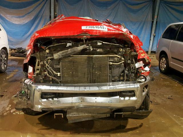 3D7LT2EL9BG577696 - 2011 DODGE RAM 2500 RED photo 9