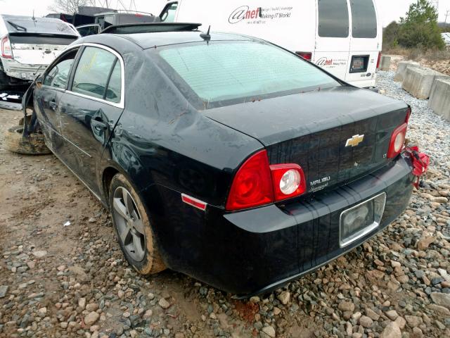 1G1ZJ57B494175410 - 2009 CHEVROLET MALIBU 2LT BLACK photo 3