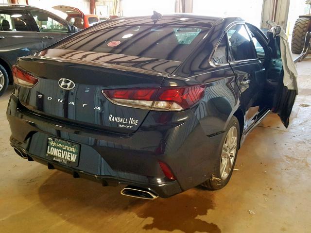 5NPE34AF1JH671687 - 2018 HYUNDAI SONATA SPO BLACK photo 4