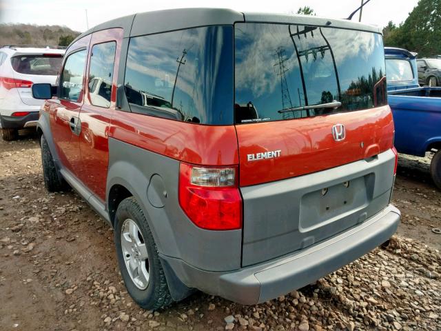 5J6YH28695L032381 - 2005 HONDA ELEMENT EX ORANGE photo 3