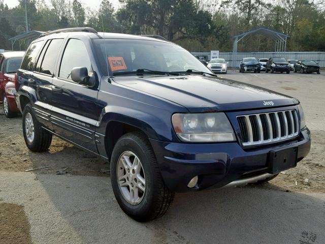 1J4GW48N94C239470 - 2004 JEEP GRAND CHER BLUE photo 1